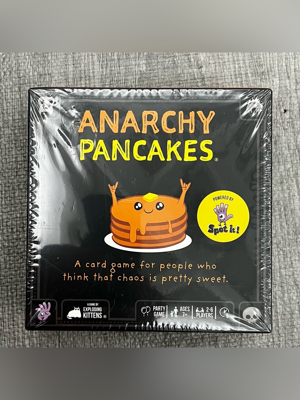 Exploding Kittens Anarchy Pancakes Party Card Game, Spot It! Dobble, 2-6